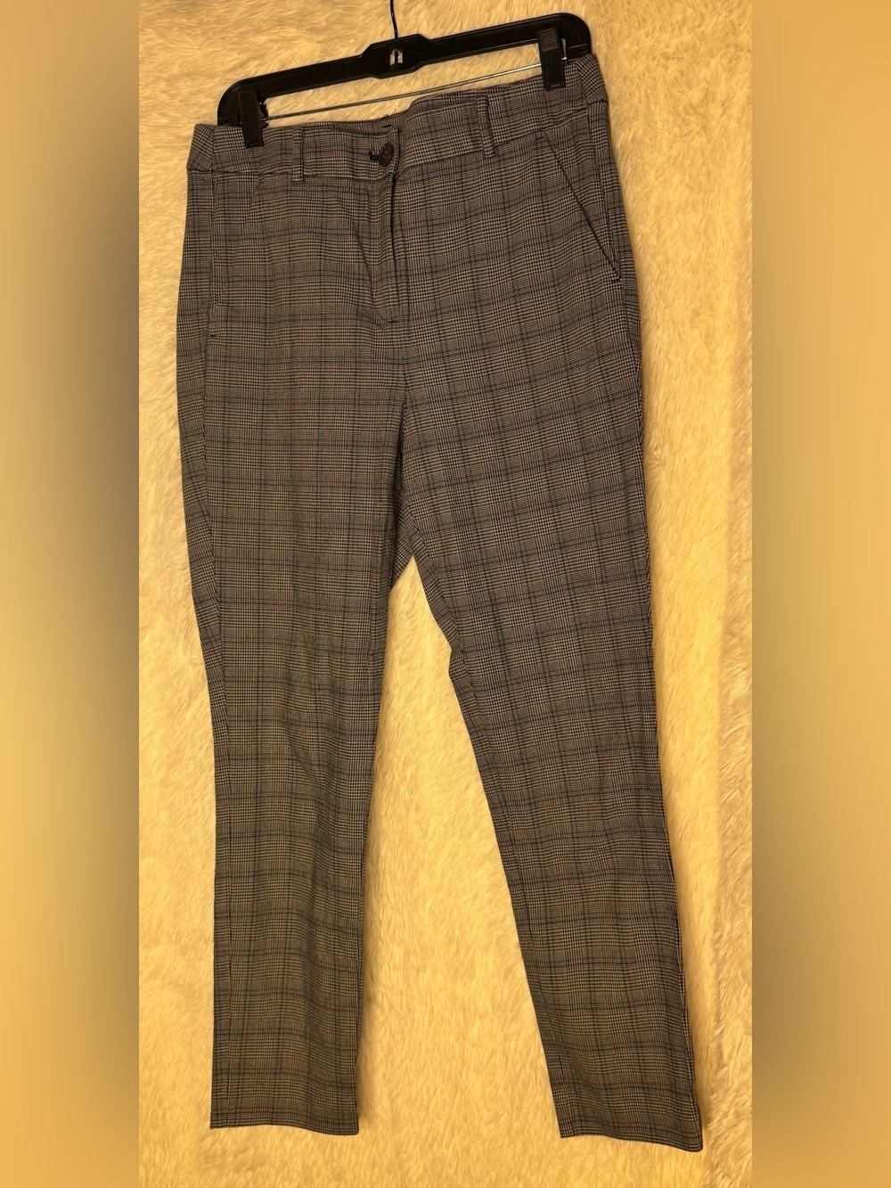LOFT High Waist Skinny Plaid Pants size 10 - Picture 2 of 5